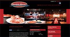Desktop Screenshot of gondolahousepizzeria.com
